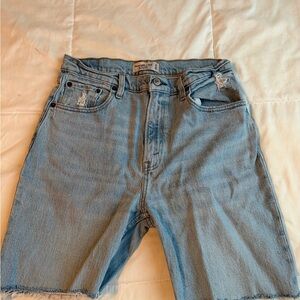 Abercrombie & Fitch Light Blue Jean Shorts